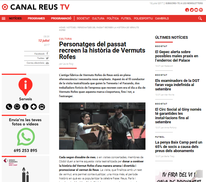 Canal Reus TV 12.07.17